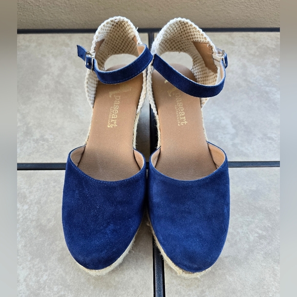 Paseart Blue Suede Espadrilles, Size 38 - Picture 4 of 11